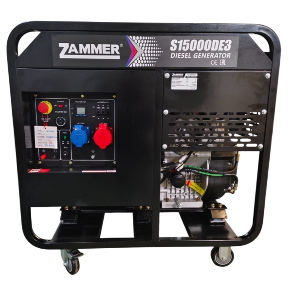 Дизельный генератор Zammer S15000DE3 S15000DE3 промышленный фото