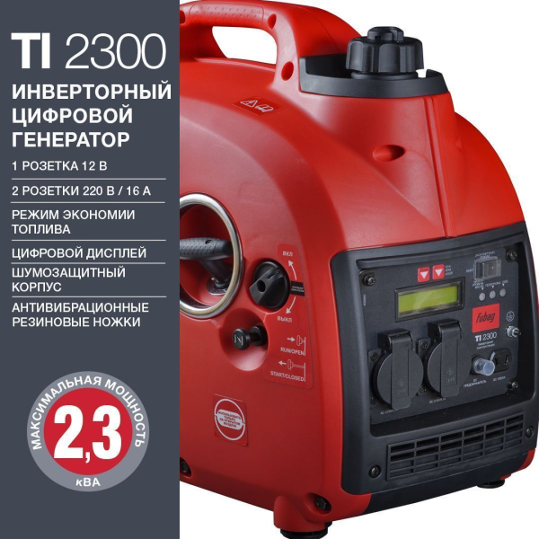 Бензиновый инверторный генератор Fubag TI 2300 для газового котла Бензиновый инверторный генератор Fubag TI 2300 для газового котла фото