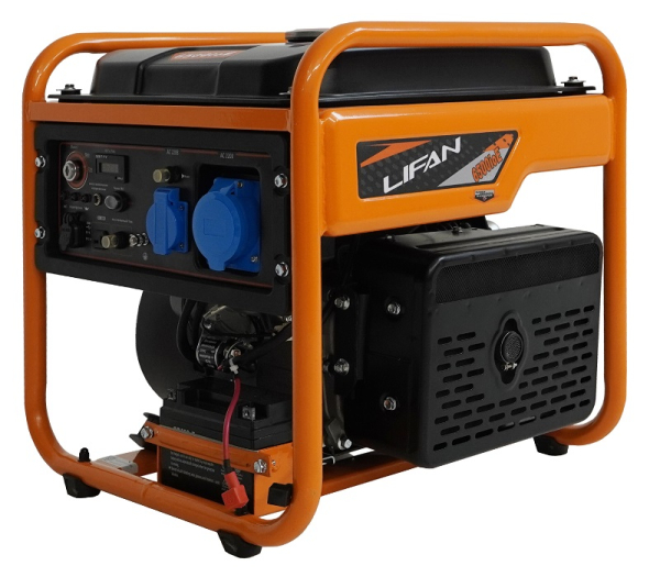 Бензиновый инверторный генератор Lifan 6500IOE для дачи фото