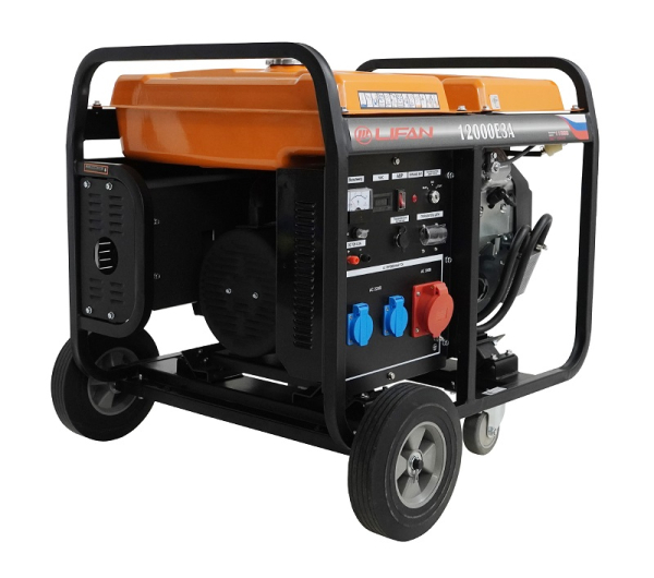Бензиновый генератор Lifan 12000E3A портативный фото