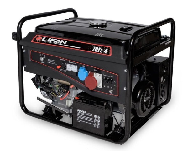 Бензиновый генератор Lifan 7 GF2-4 (LF7500E3) для дома фото