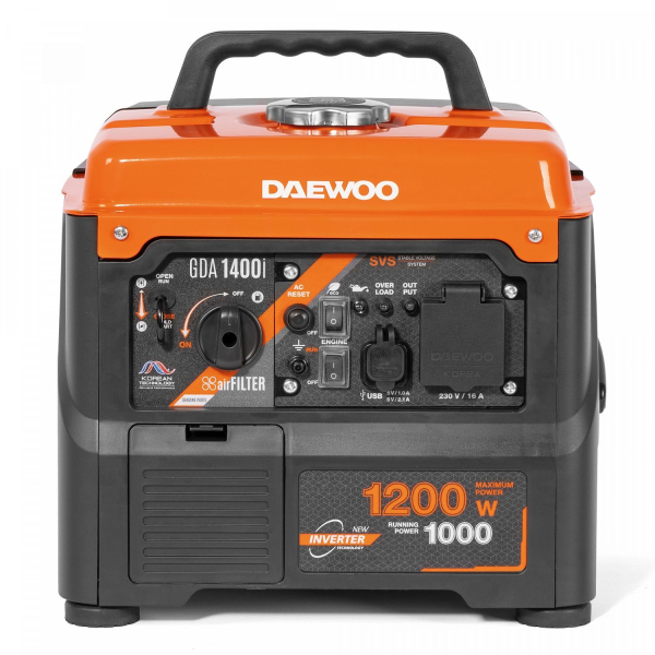 Бензиновый инверторный генератор DAEWOO GDA 1400i на колесах фото
