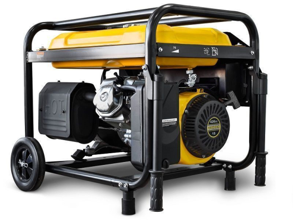 Бензиновый генератор RATO R6000E-L2W электростартер + колесный комплект портативный фото