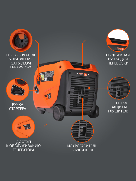 Бензиновый инверторный генератор PATRIOT iGX 4000 W фото