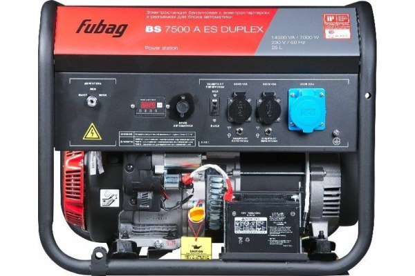 Бензиновый генератор Fubag BS 7500 A ES Duplex Бензиновый генератор Fubag BS 7500 A ES Duplex фото