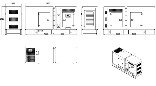 Дизельный генератор ТСС АД-100С-Т400-1РКМ9 в шумозащитном кожухе 018613 бесшумный фото