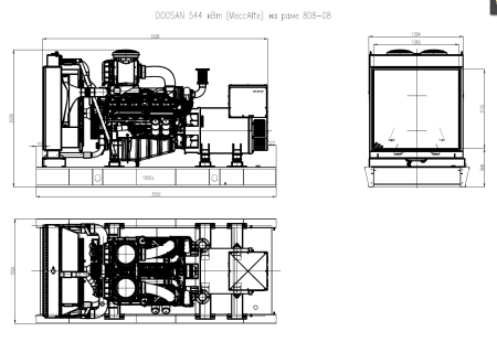 Дизельный генератор ТСС АД-544С-Т400-1РМ17 (Mecc Alte) фото
