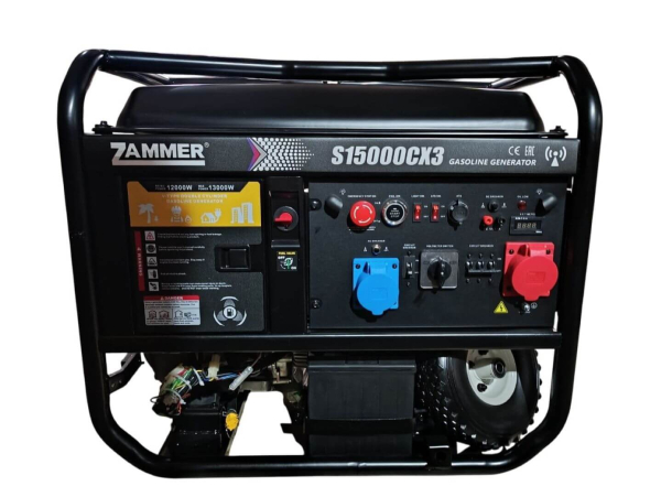 Бензиновый генератор Zammer S15000CX3 - 12кВт 2-х тактный фото
