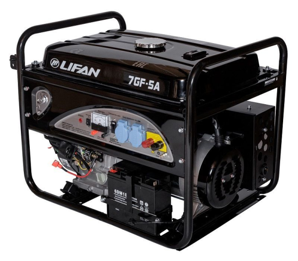 Бензиновый генератор Lifan 7 GF-5A (LF7500AE) 2-х тактный фото